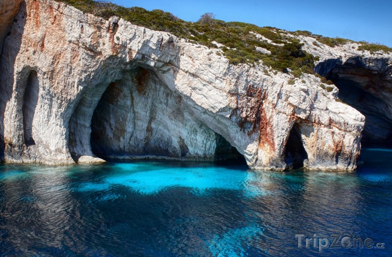 Fotka, Foto Zakynthos, Modré jeskyně (Řecko)
