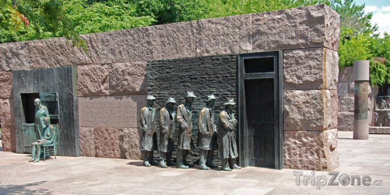 Fotka, Foto Franklin Delano Roosevelt památník (Washington D.C., USA)
