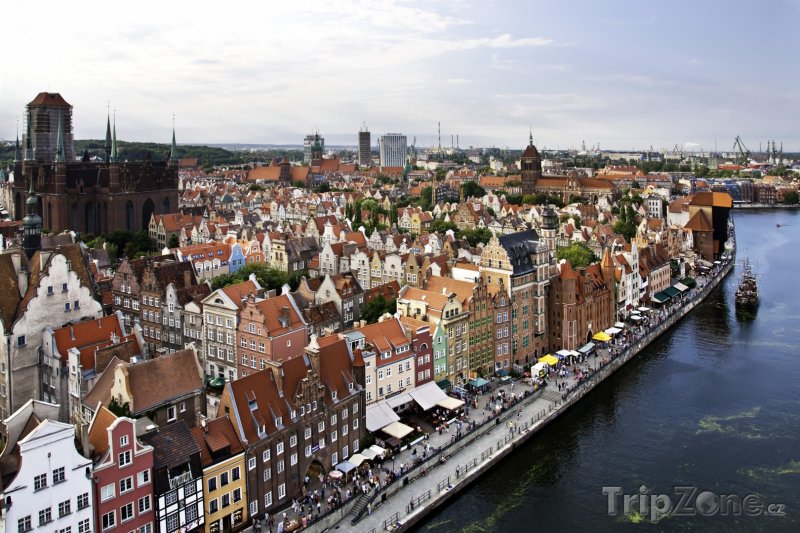 Fotka, Foto Gdaňsk, panorama města (Polsko)