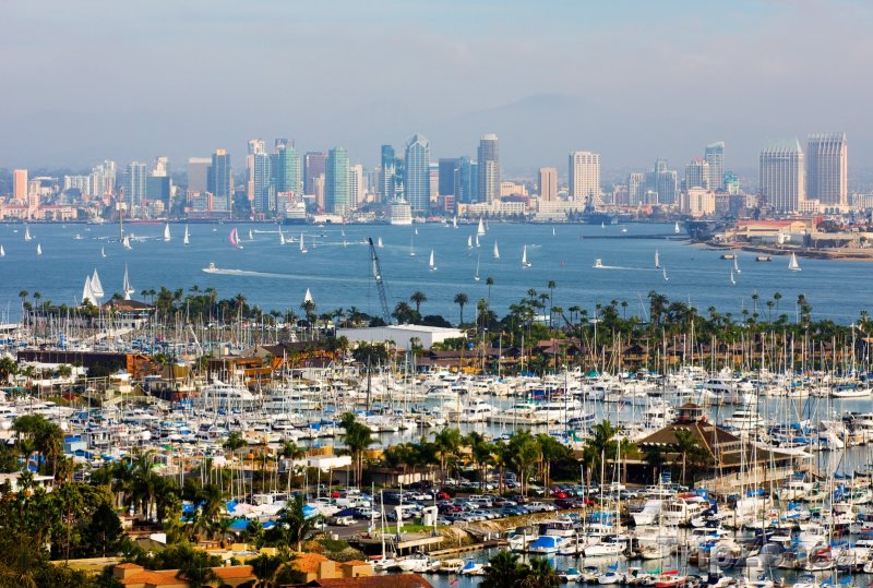Fotka, Foto Jachty v přístavu (San Diego, USA)