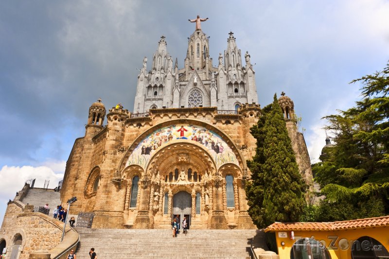 Fotka, Foto Kostel Sagrat Cor na kopci Tibidabo (Barcelona, Španělsko)