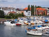 Kristiansand, jachty v přístavu