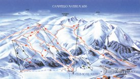 Mapa lyžařského střediska Campitello Matese