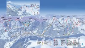 Mapa lyžäřského střediska Châtel