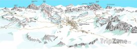 Mapa lyžařského střediska Cortina d'Ampezzo
