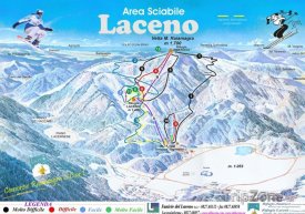 Mapa lyžařského střediska Laceno