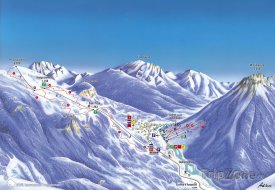 Mapa lyžařského střediska Piancavallo