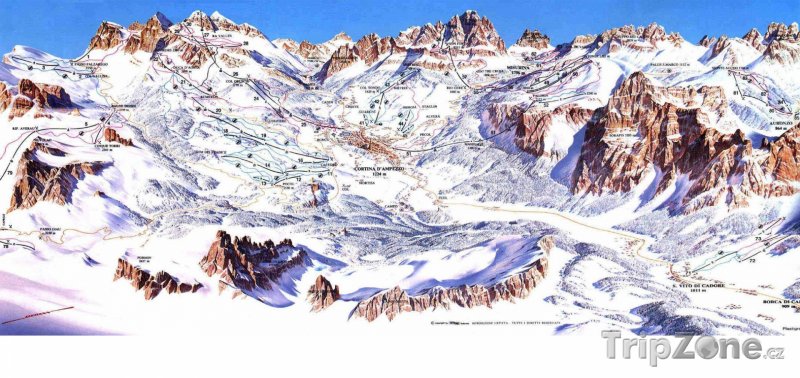Fotka, Foto Mapa lyžařského střediska Pocol