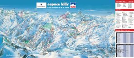 Mapa lyžařského střediska Val d'Isère