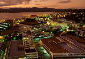 Město Suva v noci
