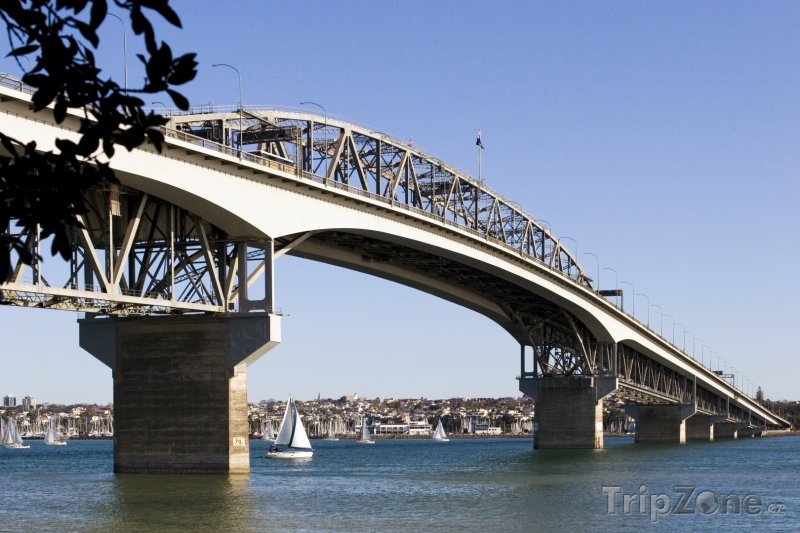 Fotka, Foto Most v přístavu (Auckland, Nový Zéland)
