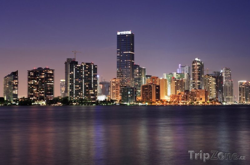 Fotka, Foto Panorama centra za soumraku (Miami, USA)