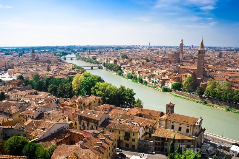 Fotka, Foto Panorama města (Verona, Itálie)