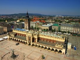 Pohled na Hlavní náměstí v Krakově