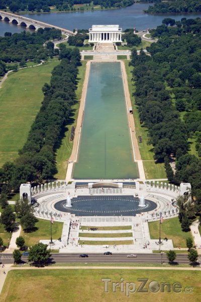 Fotka, Foto Pohled na Lincolnův památník (Washington D.C., USA)