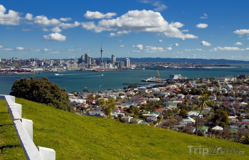 Fotka, Foto Pohled na město z Mount Victoria (Auckland, Nový Zéland)
