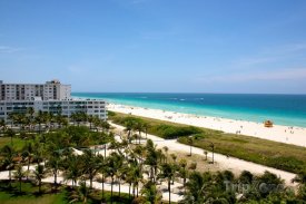 Pohled na South Beach v Miami na Floridě