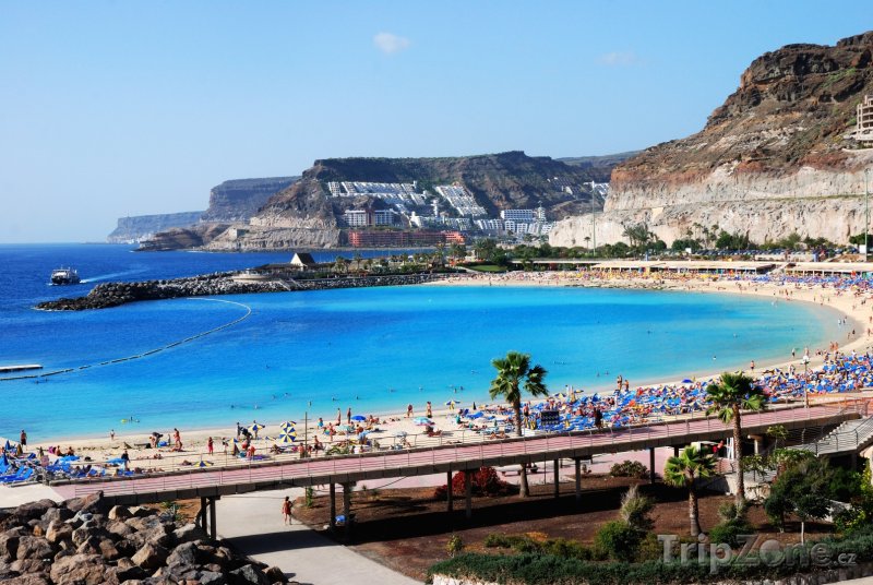 Fotka, Foto Puerto Rico de Gran Canaria, pláž Playa Amadores (Španělsko)
