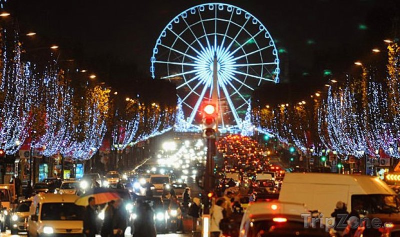 Fotka, Foto Vánoční výzdoba na Champs Elysées