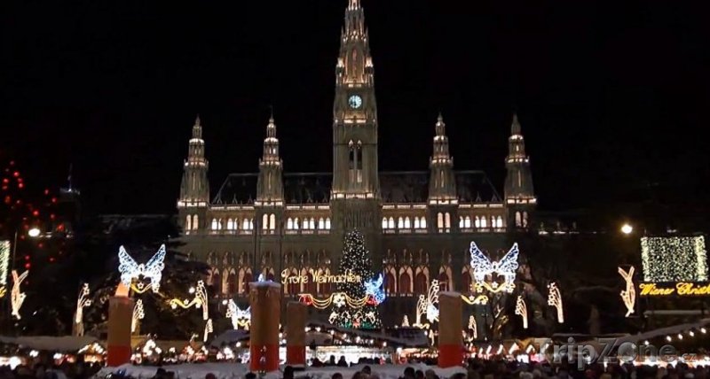 Fotka, Foto Vídeň, vánoční trh na Radničním náměstí