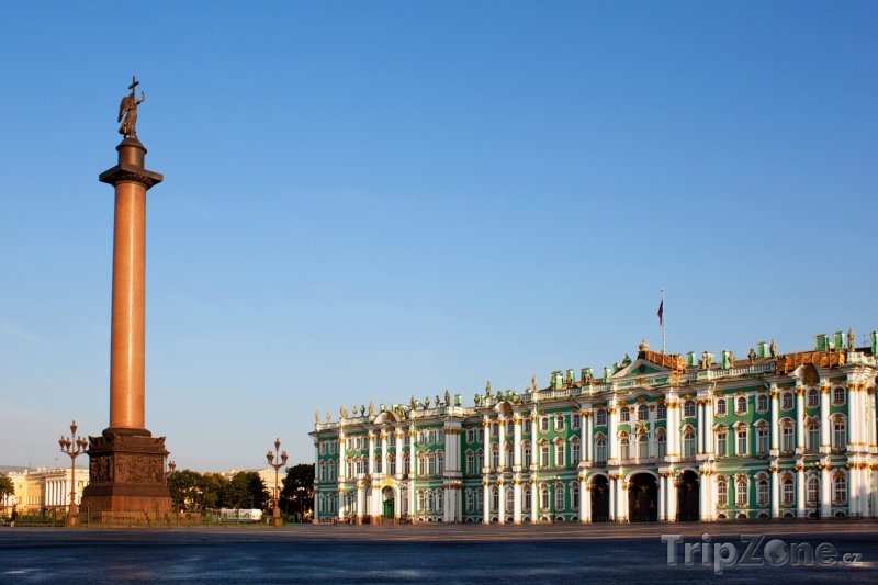 Fotka, Foto Zimní palác a Alexandrův sloup (Petrohrad, Rusko)
