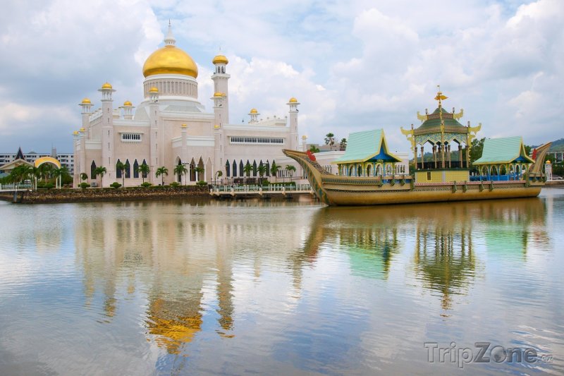 Fotka, Foto Bandar Seri Begawan, mešita Sultan Omar Ali Saifuddin (Brunej)