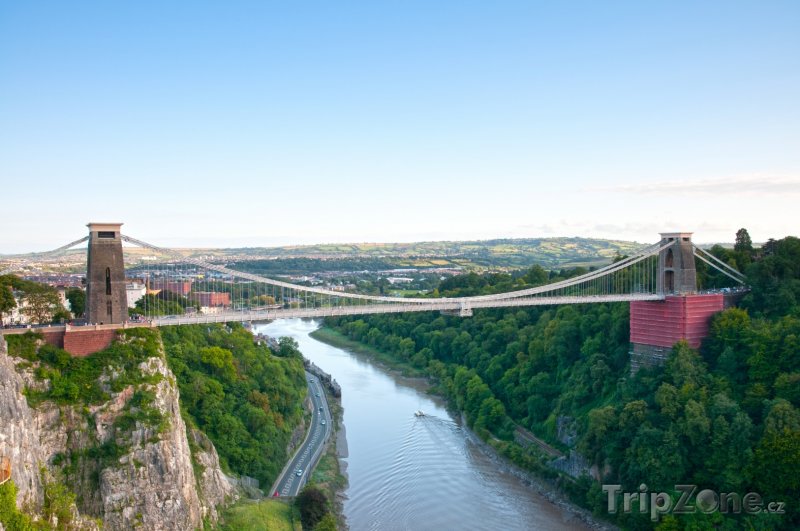 Fotka, Foto Bristol, visutý most Clifton (Velká Británie)