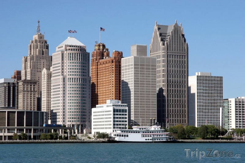 Fotka, Foto Detroit, finanční xcentrum města (USA)