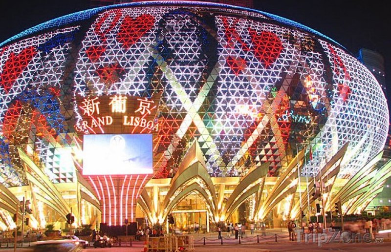 Fotka, Foto Kasino Grand Lisboa v Macau