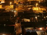 Luanda, chudinská čtvrť v noci