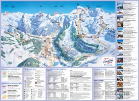 Mapa lyžařského střdiska Engelberg