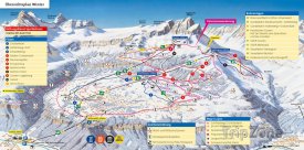 Mapa lyžařského střediska Braunchwald