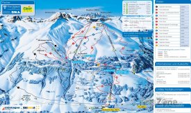 Mapa lyžařského střediska Elm