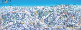 Mapa lyžařského střediska Gstaad