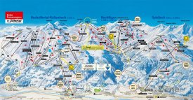 Mapa lyžařského střediska Hochfügen