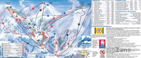 Mapa lyžařského střediska Hochkar