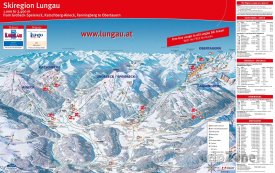 Mapa lyžařského střediska Lungau