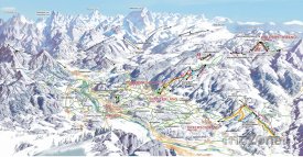 Mapa lyžařského střediska Ofterschwang