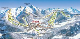 Mapa lyžařského střediska Seefeld