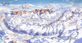 Mapa lyžařského střediska Val di Sole