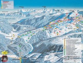 Mapa lyžařského střediska Winkelmoosalm