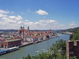 Passau, řeka Dunaj a historické centrum města