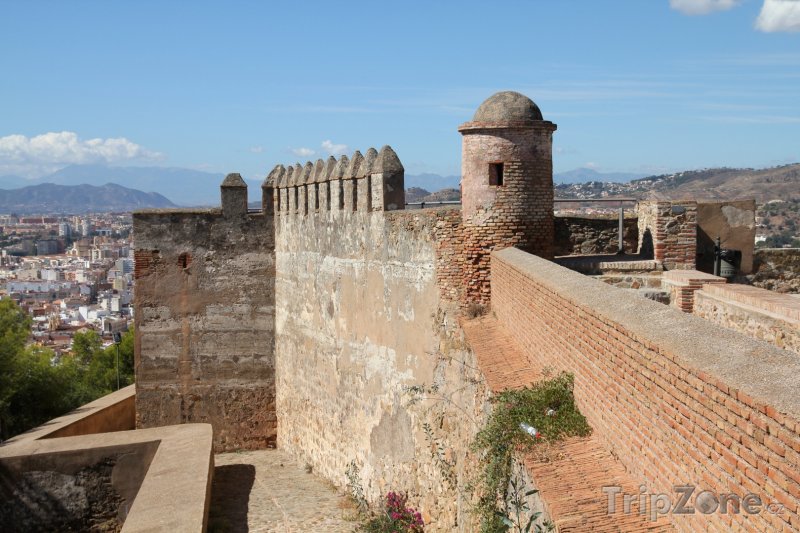 Fotka, Foto Pevnost Alcazaba, hradby (Málaga, Španělsko)