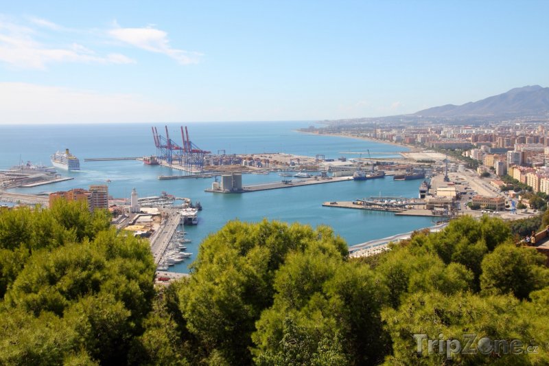 Fotka, Foto Pohled na přístav (Málaga, Španělsko)