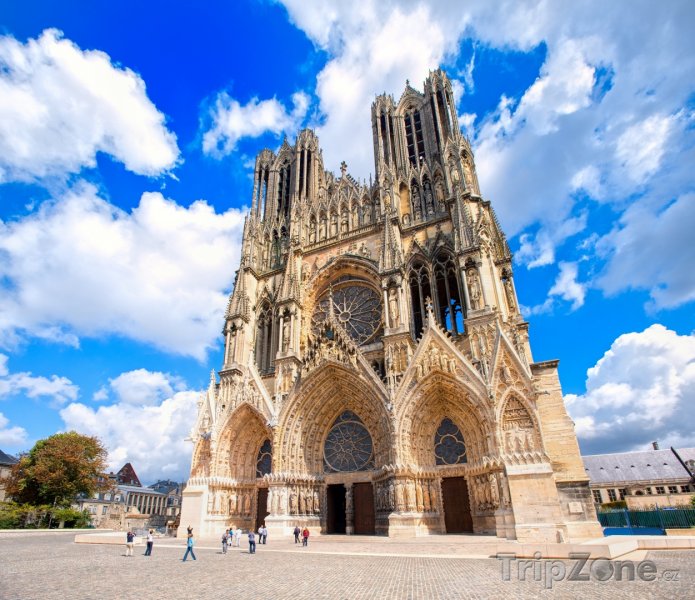 Fotka, Foto Remeš, katedrála Notre-Dame de Reims (Francie)