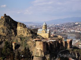 Tbilisi, pevnost Narikala nad městem