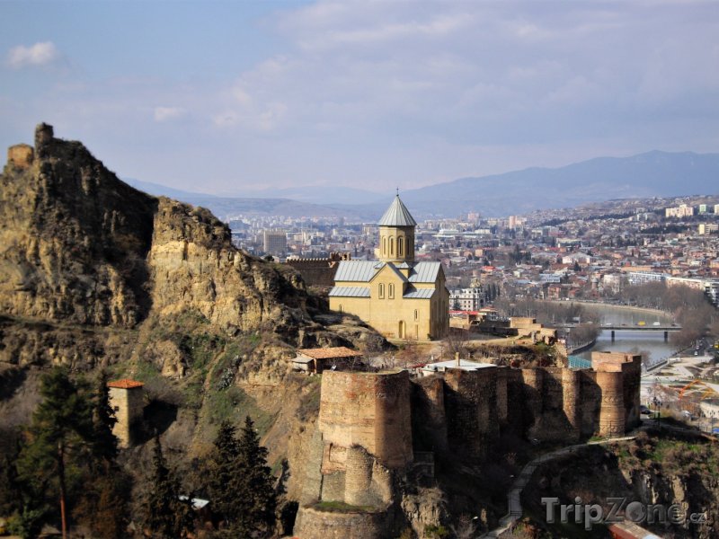 Fotka, Foto Tbilisi, pevnost Narikala nad městem (Gruzie)