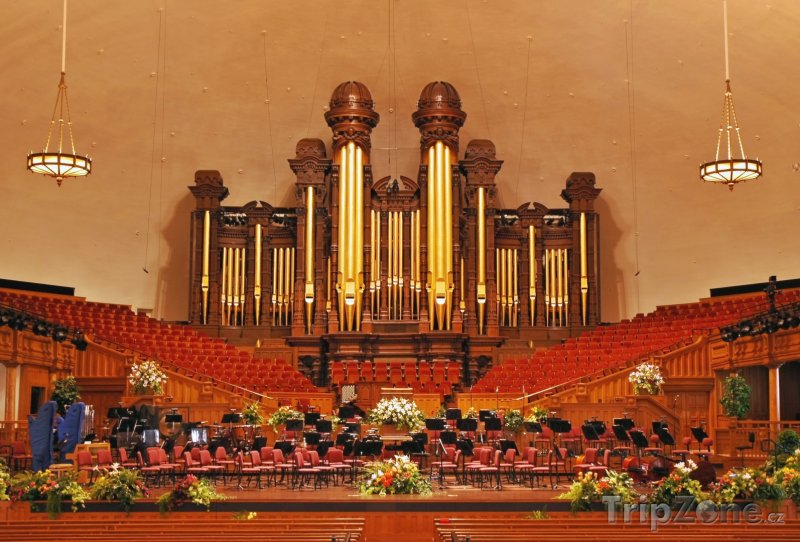 Fotka, Foto Interiér mormonského chrámu Tabernacle (Salt Lake City, USA)
