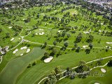 Letecký pohled na golfové hřiště