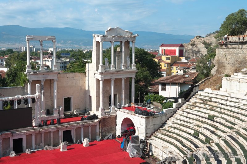 Fotka, Foto Římský amfiteátr ve městě Plovdiv (Bulharsko)